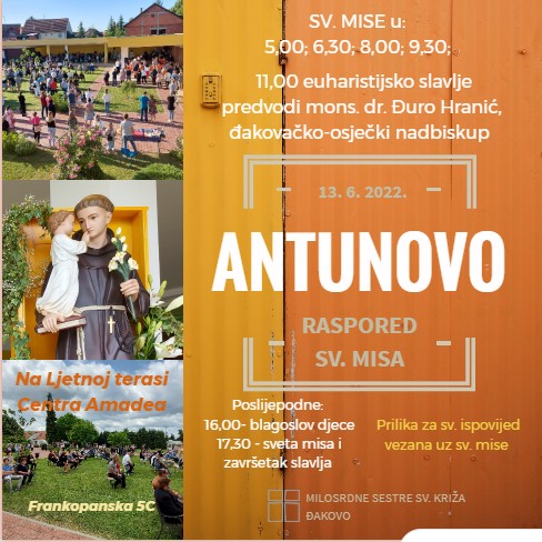 Trenutno pregledavate Antunovo 2022. – Raspored svetih misa