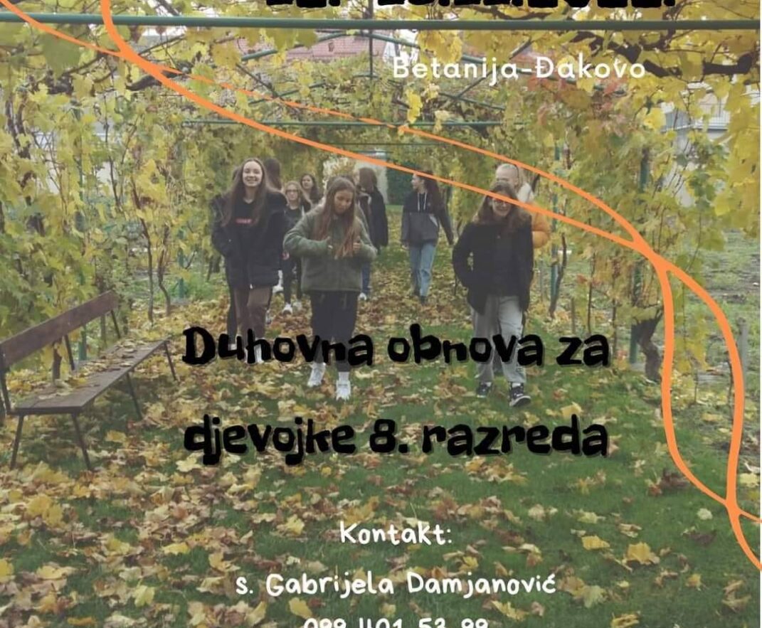 Duhovna obnova za djevojke 8. r. – najava
