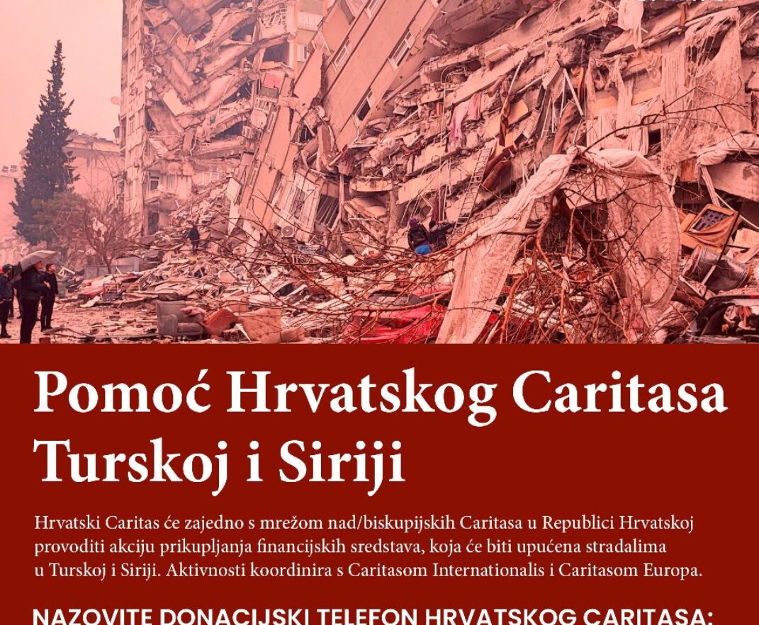 POTRES U TURSKOJ I SIRIJI – VRIJEME ZA POMOĆ
