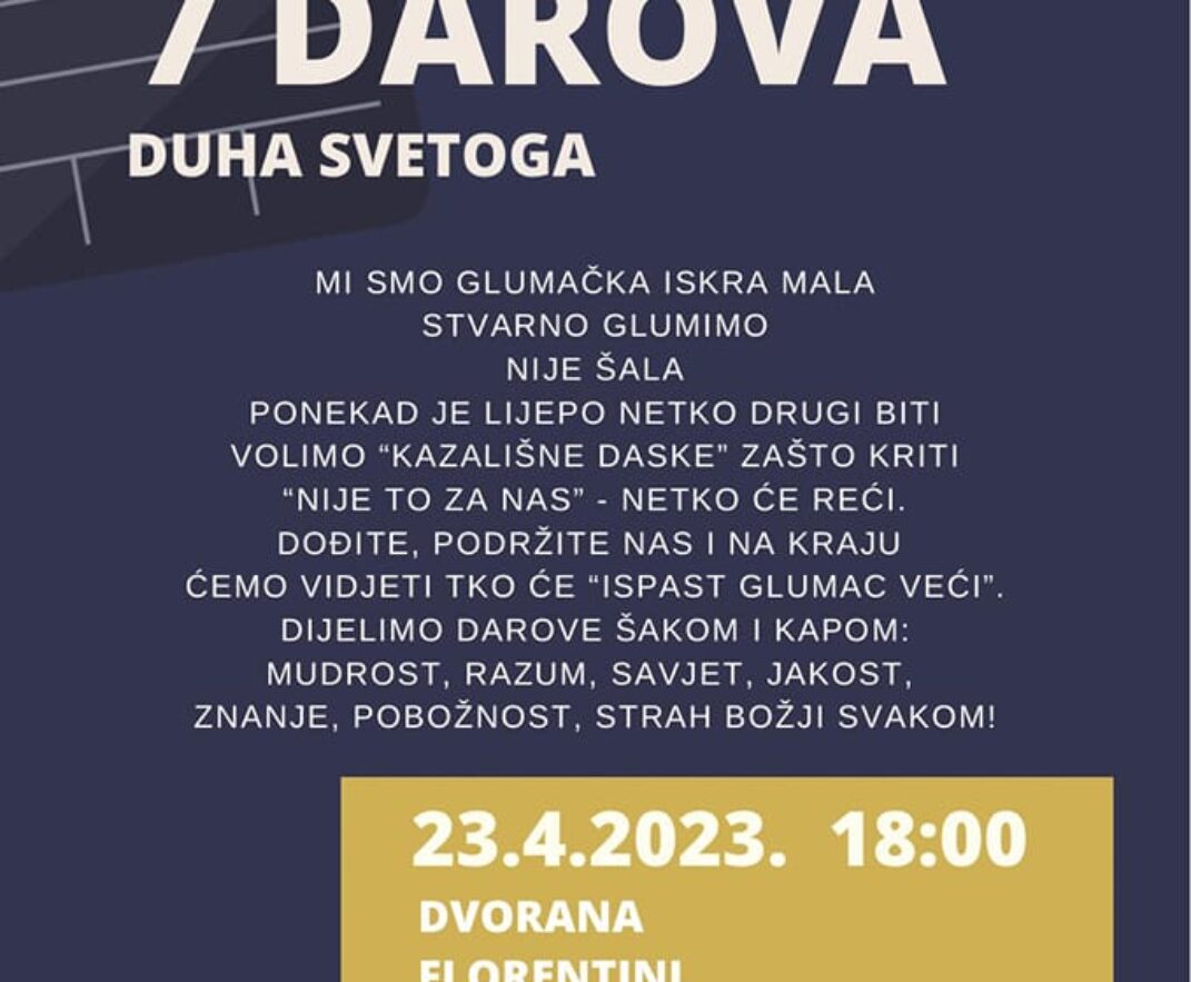 7 darova Duha Svetoga – najava