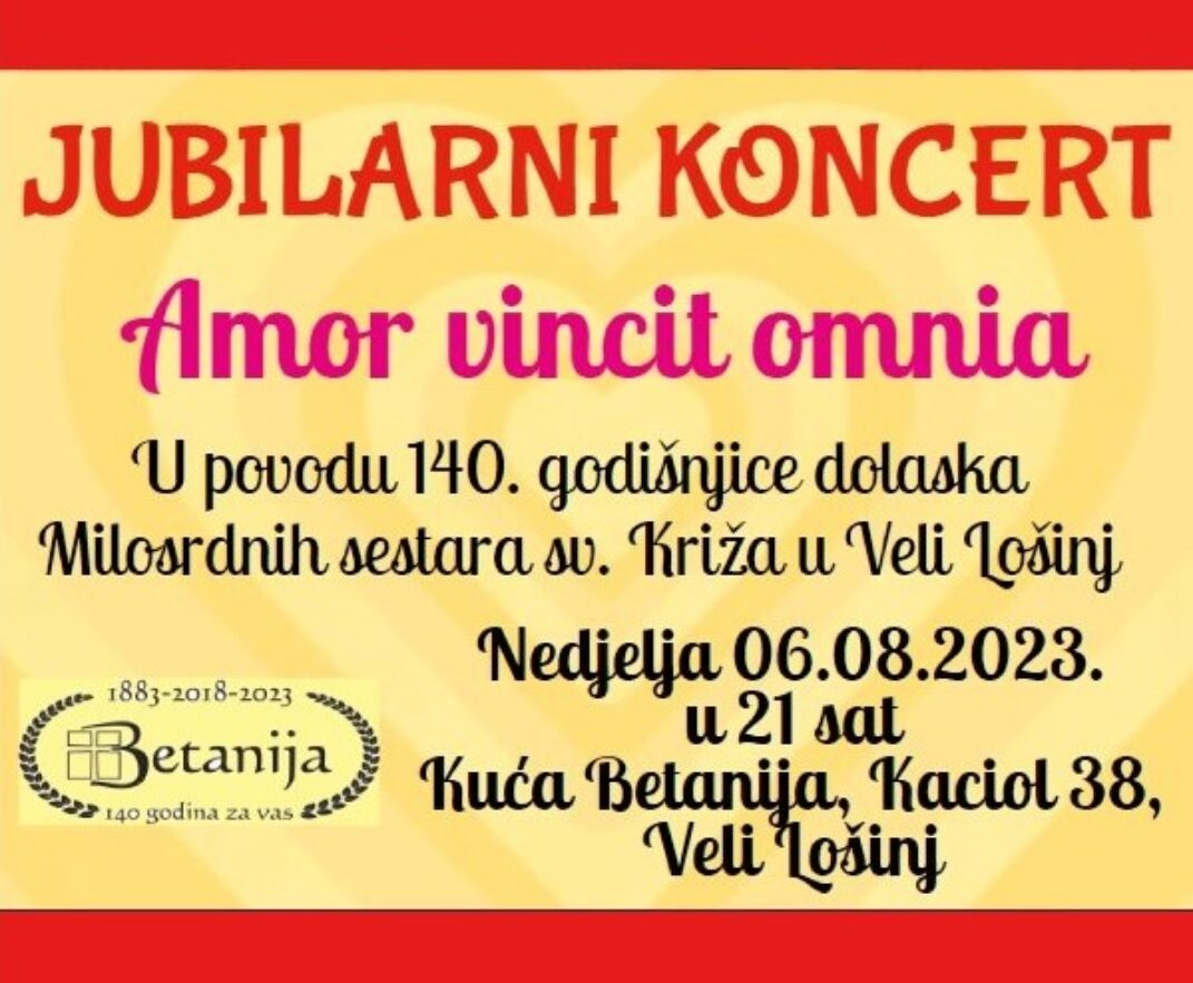 Jubilarni koncert u Kući Betanija na Velom Lošinju