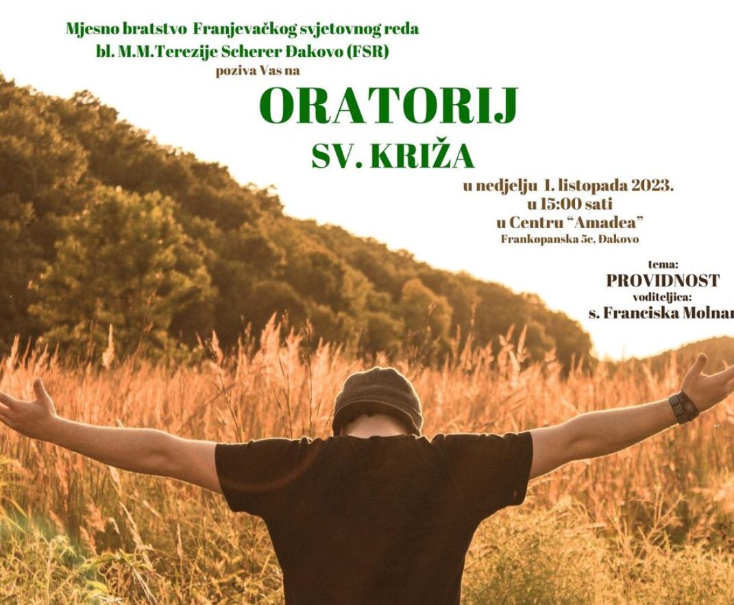 Oratorij sv. Križa – najava