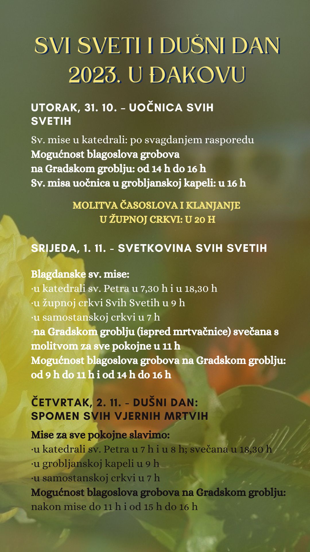 Trenutno pregledavate SVI SVETI I DUŠNI DAN 2023. U ĐAKOVU