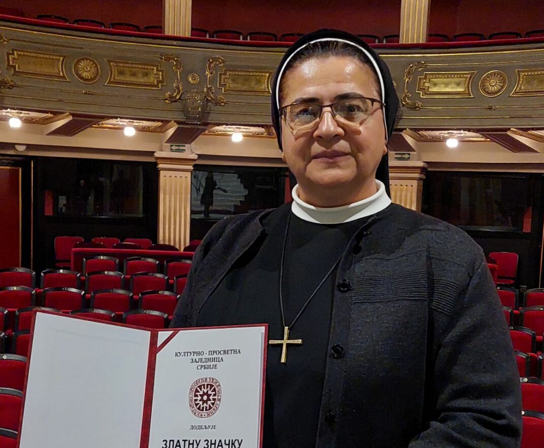 Sestra Cecilija Tomkić dobitnica „Zlatne značke“