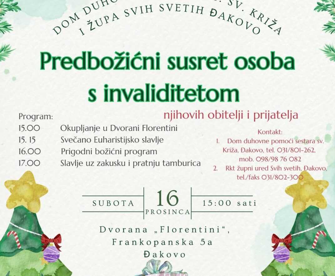 PREDBOŽIĆNI SUSRET ZA OSOBE S INVALIDITETOM – 2023