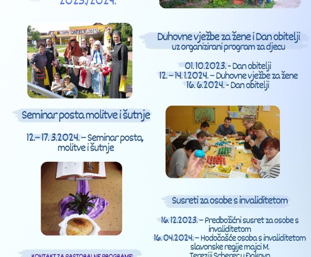 Programi Doma duhovne pomoći u Đakovu