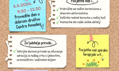 Udruga “Amadea” – dani otvorenih vrata udruga