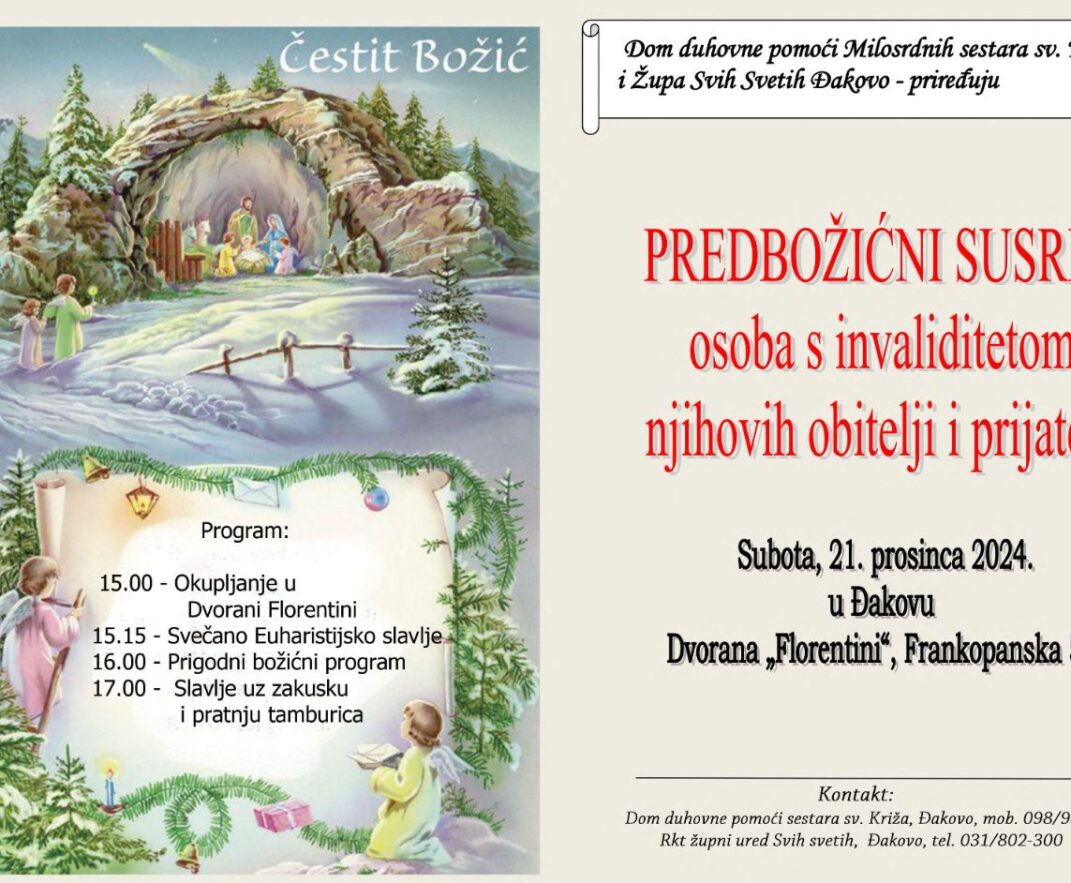 Predbožićni susret za osobe s invaliditetom – 2024.