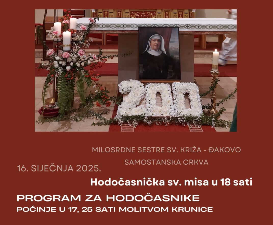 Hodočasnički dan bl. majci M. Tereziji Scherer – 16. siječnja 2025.