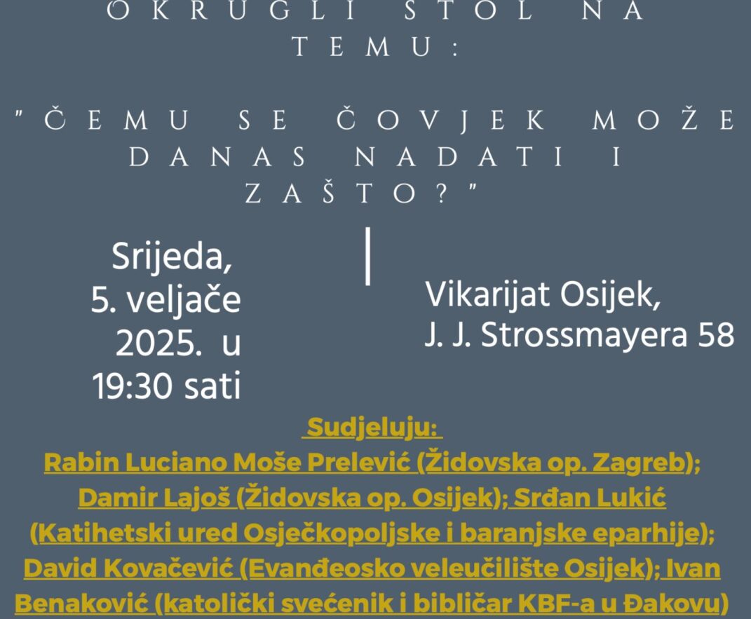 Okrugli stol 5. 2. 2025. – Vikarijat Osijek