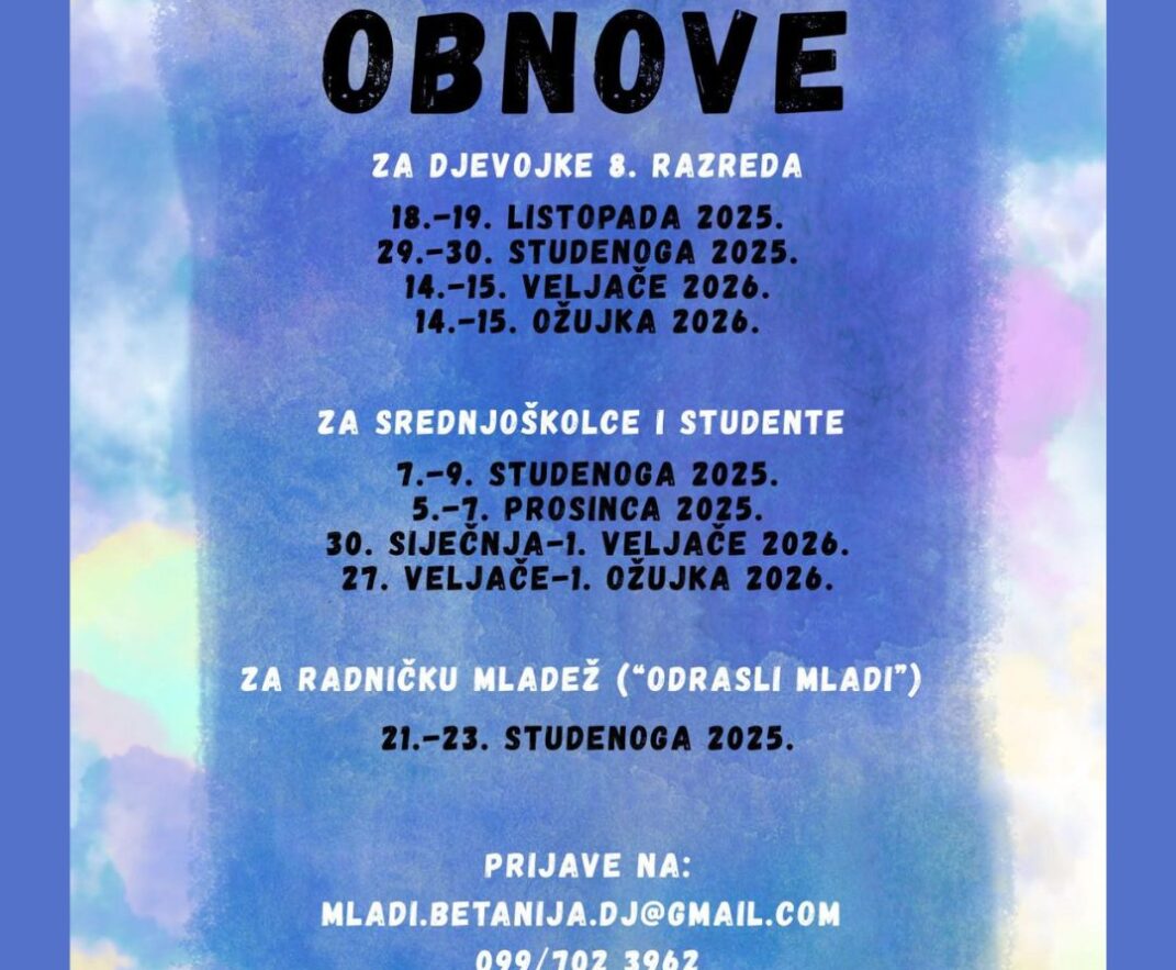 Duhovne obnove – za mlade