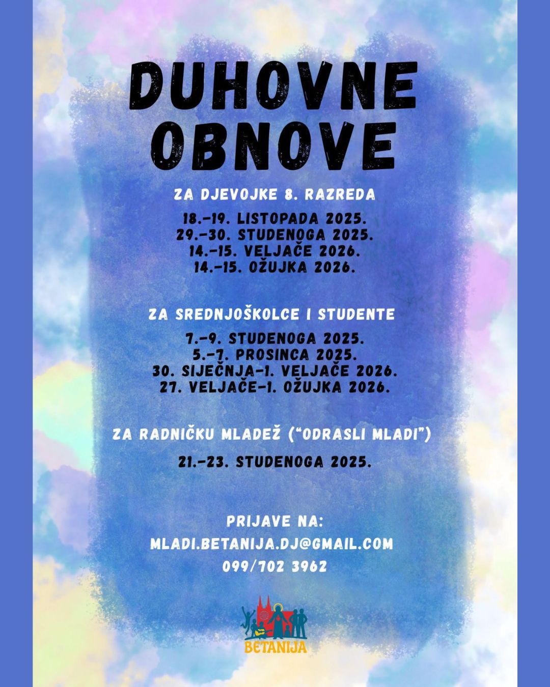 Trenutno pregledavate Duhovne obnove – za mlade