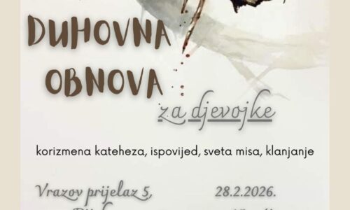 Duhovna obnova za djevojke, u Rijeci, 28.2.2026.