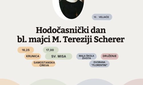 Hodočasnički dan bl. majci M. Tereziji Scherer – veljača 2026.