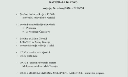 RELIKVIJE SV. MALE TEREZIJE I  NJEZINIH SV. RODITELJA LJUDEVITA I ZELIJE MARTIN