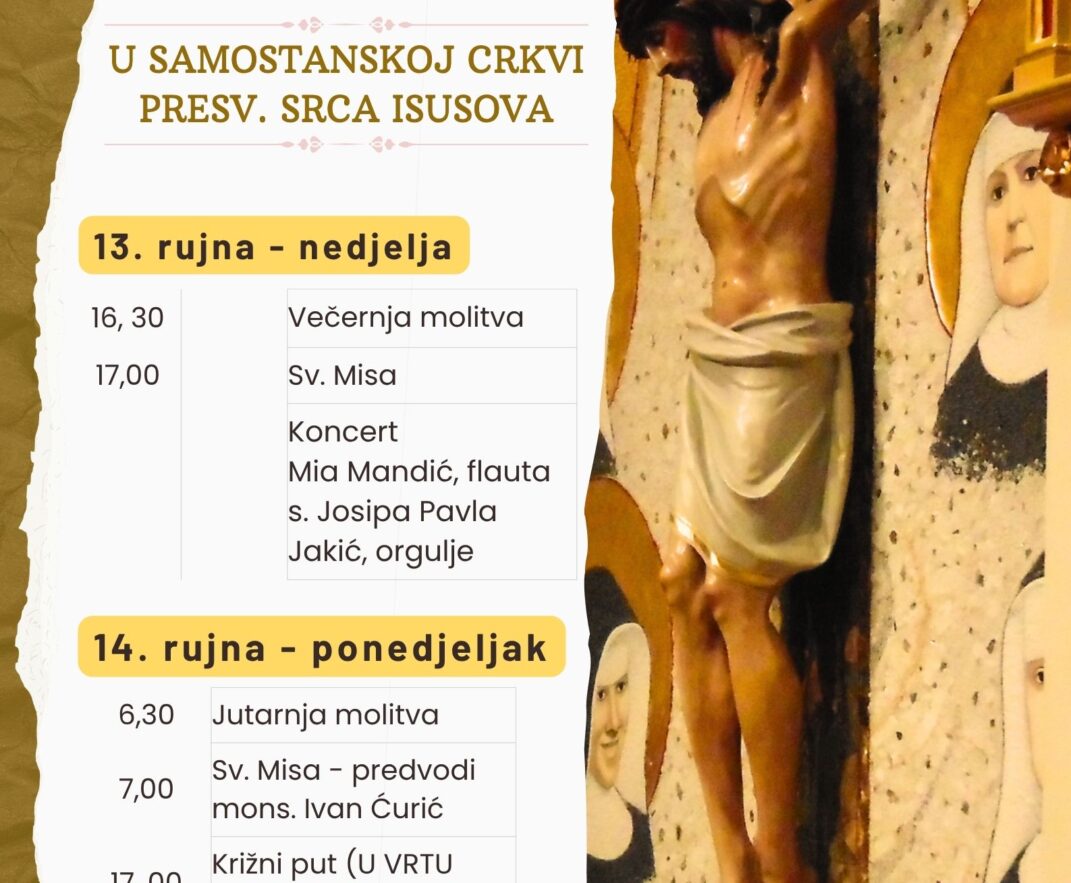 Svetkovina Uzvišenja sv. Križa – najava