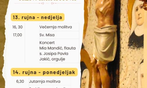 Svetkovina Uzvišenja sv. Križa – najava
