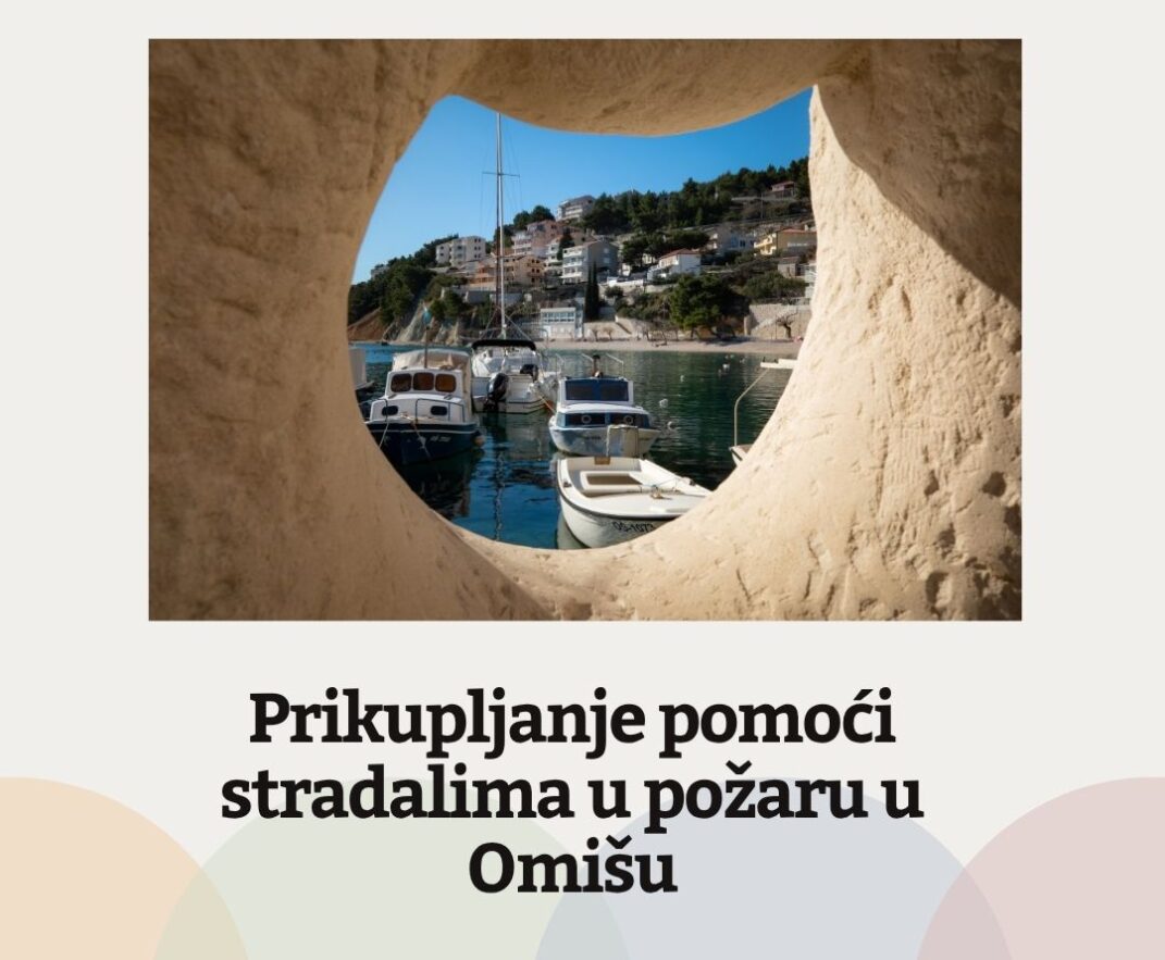 Prikupljanje pomoći stradalima u požaru u Omišu