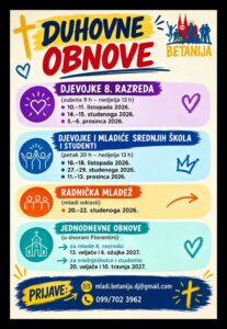 duhovne obnove za mlade